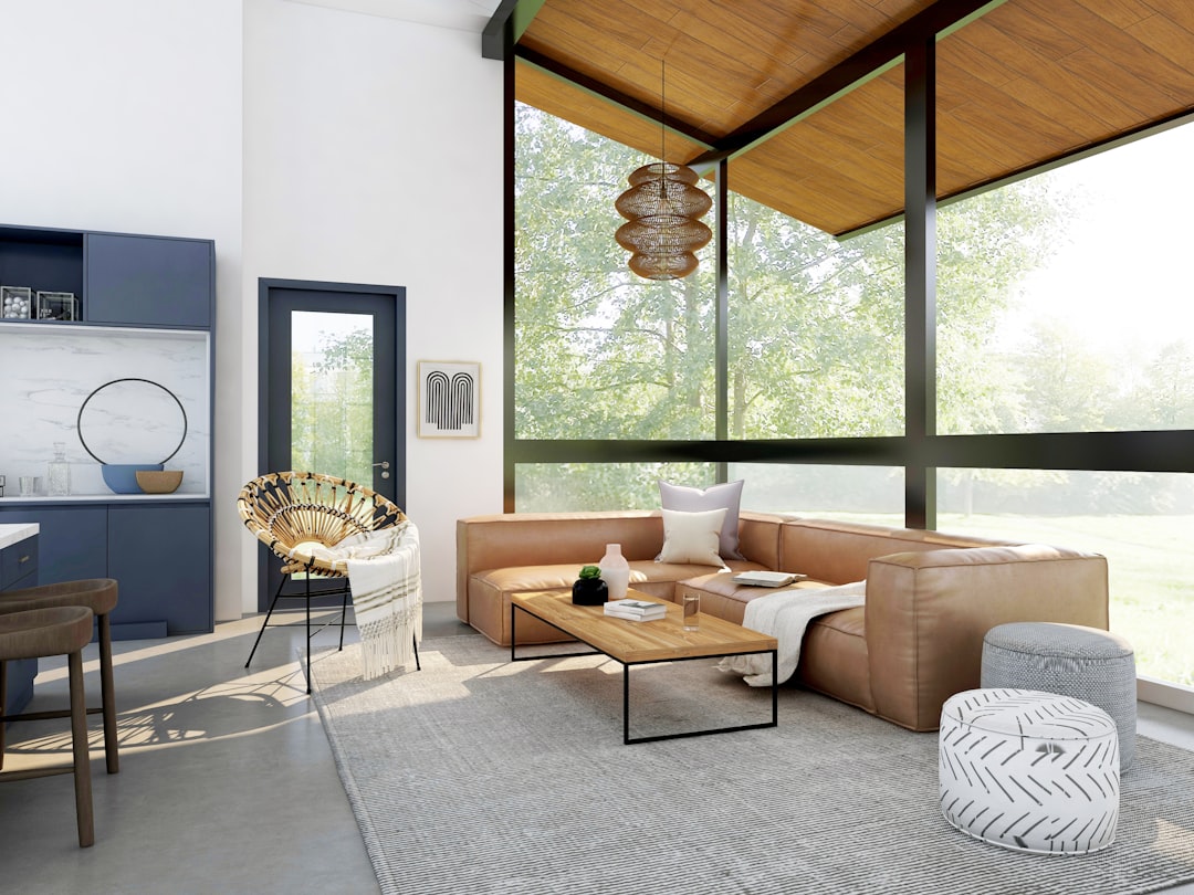 Welcoming clean living room with natural light