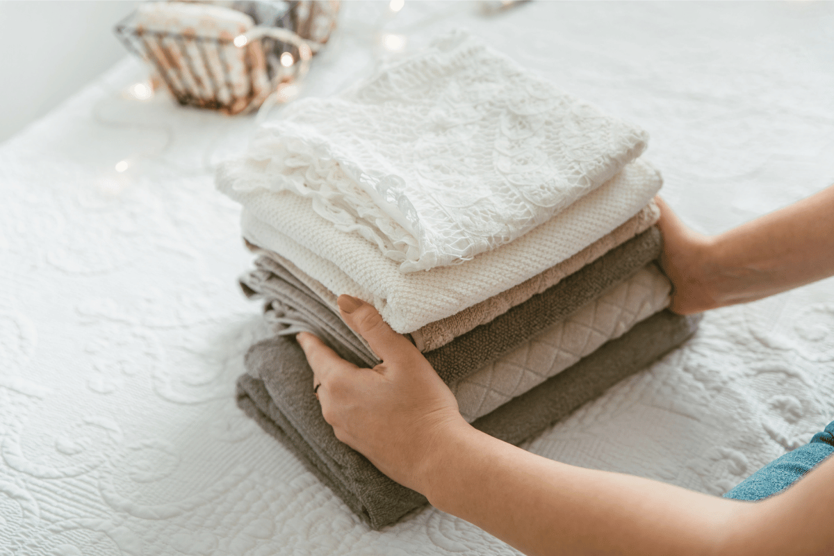 How to Clean Your Room Checklist - Folded Laundry