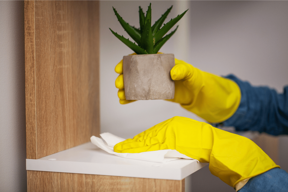 How to Clean Your Room Checklist - Wipe surfaces