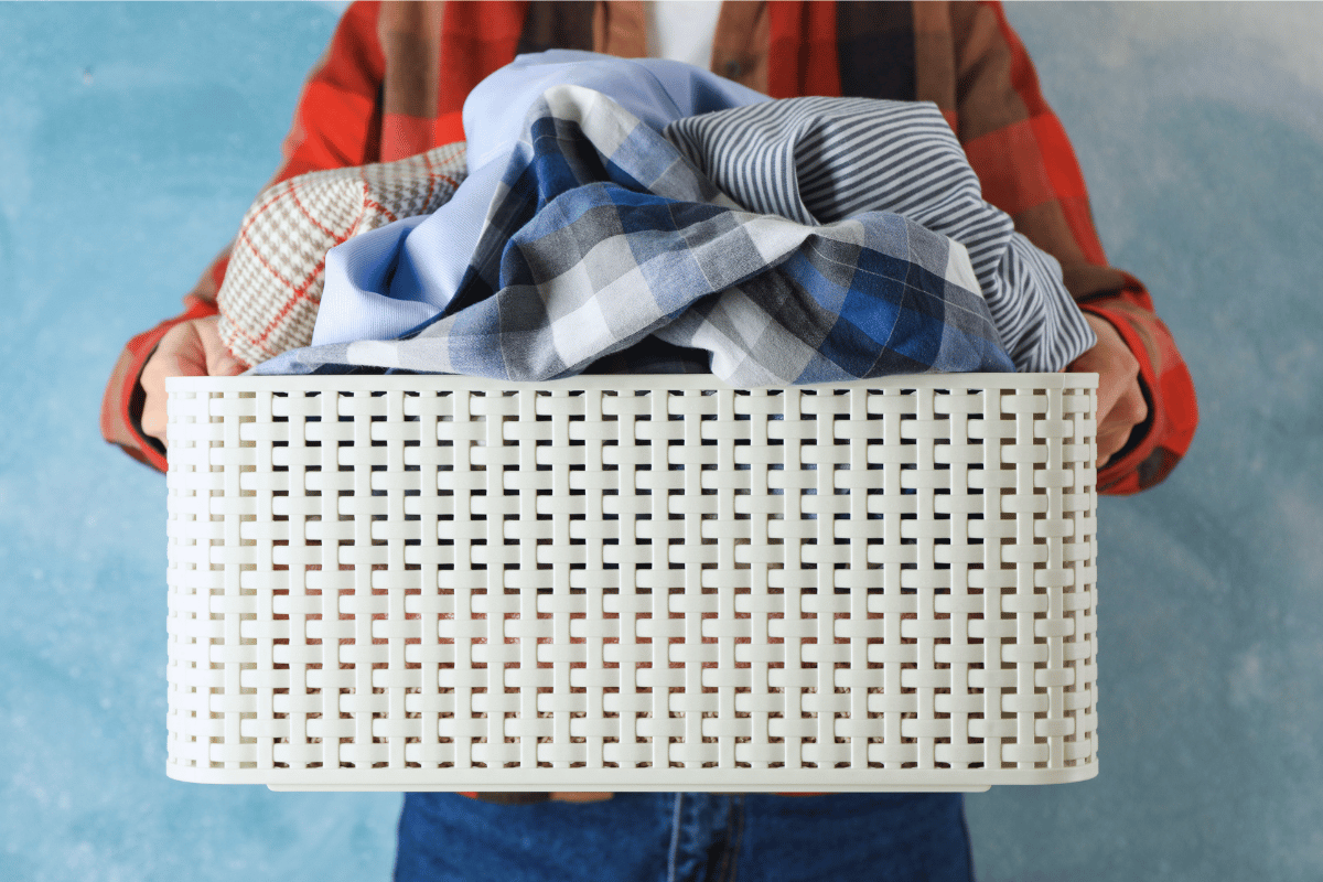 How to Clean Your Room Checklist - dirty clothes in a hamper