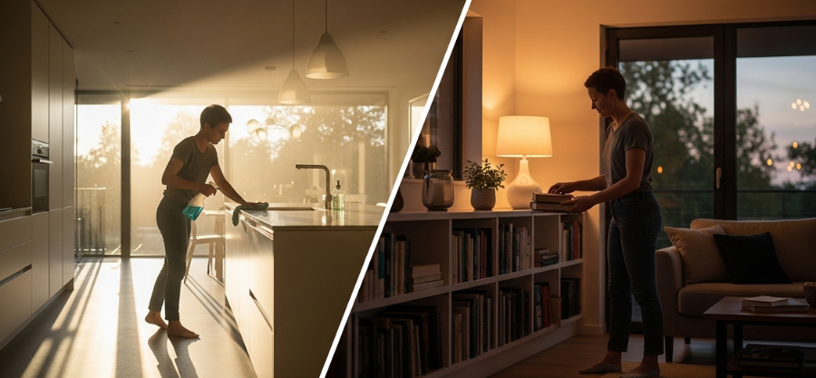 Split Personality Cleaning Concept