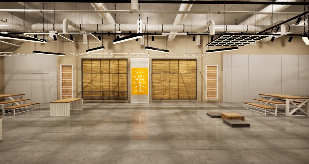 Modern retail showroom interior