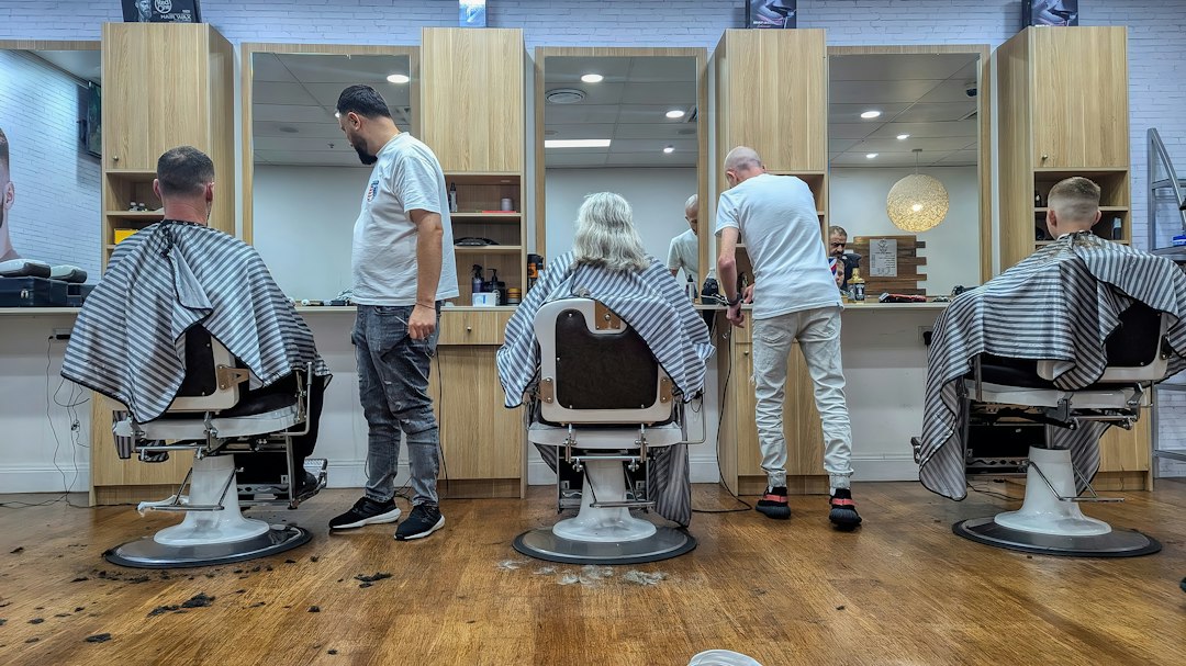 Modern salon and barbershop interior